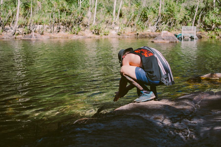 Croc waters at Jim Jim Falls, Northern Territory
